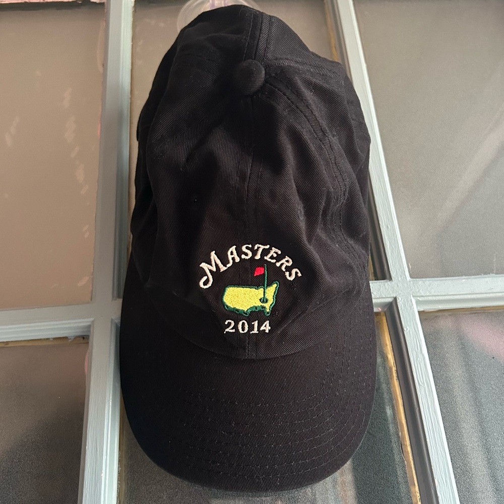 Y2K Masters Golf Hat Strap Back OSFM Unisex Ball Cap 2014 Black American Needle